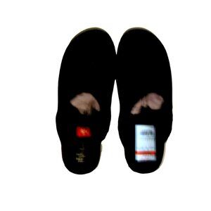 Style & Co. Women's Black Faux Suede Mules Slippers Size 6.5